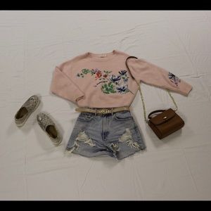 floral sweater